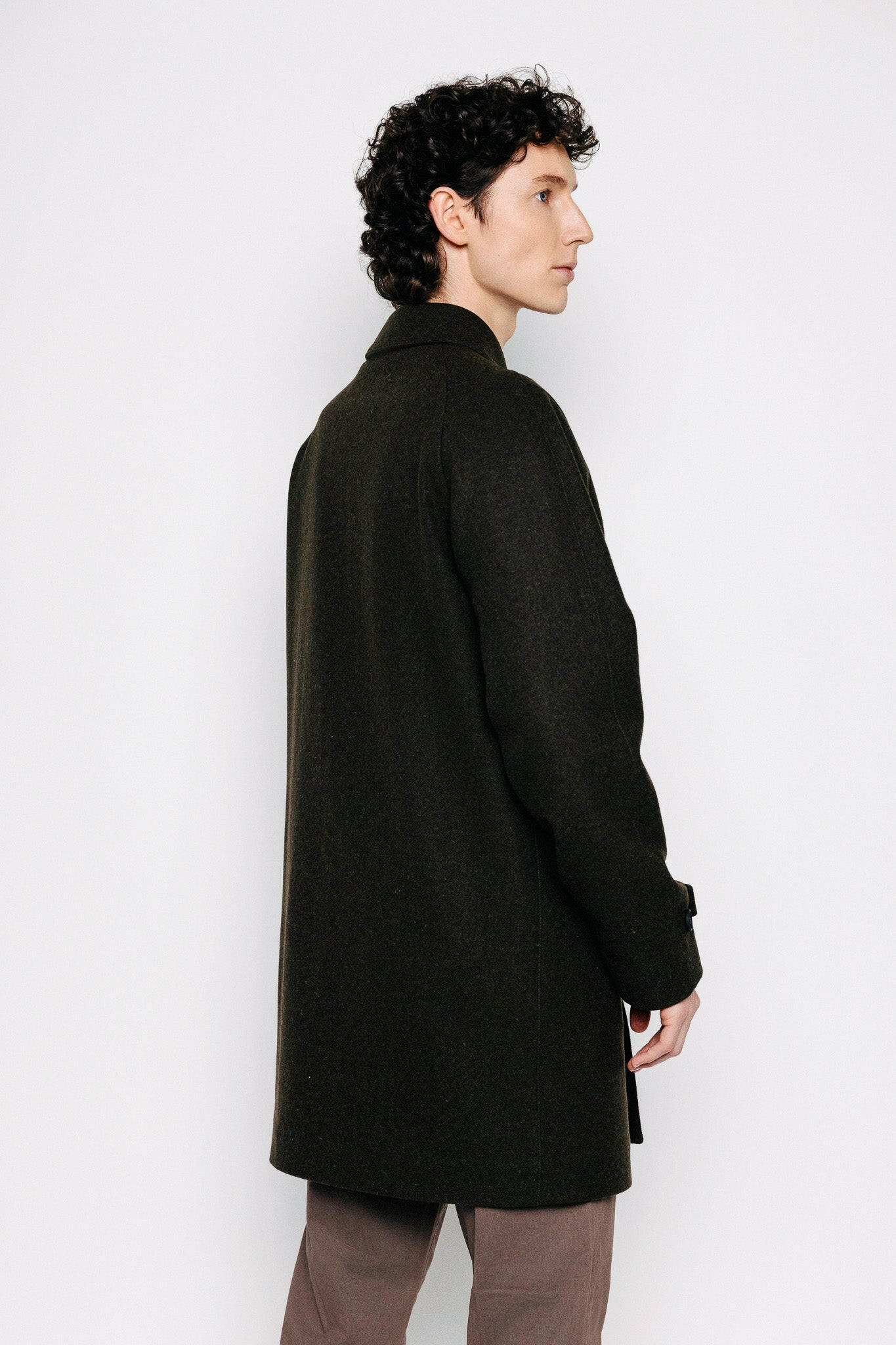 Frakki á hlið - Rex - Brown frá Thomsen Reykjavík. Yfirhöfn.