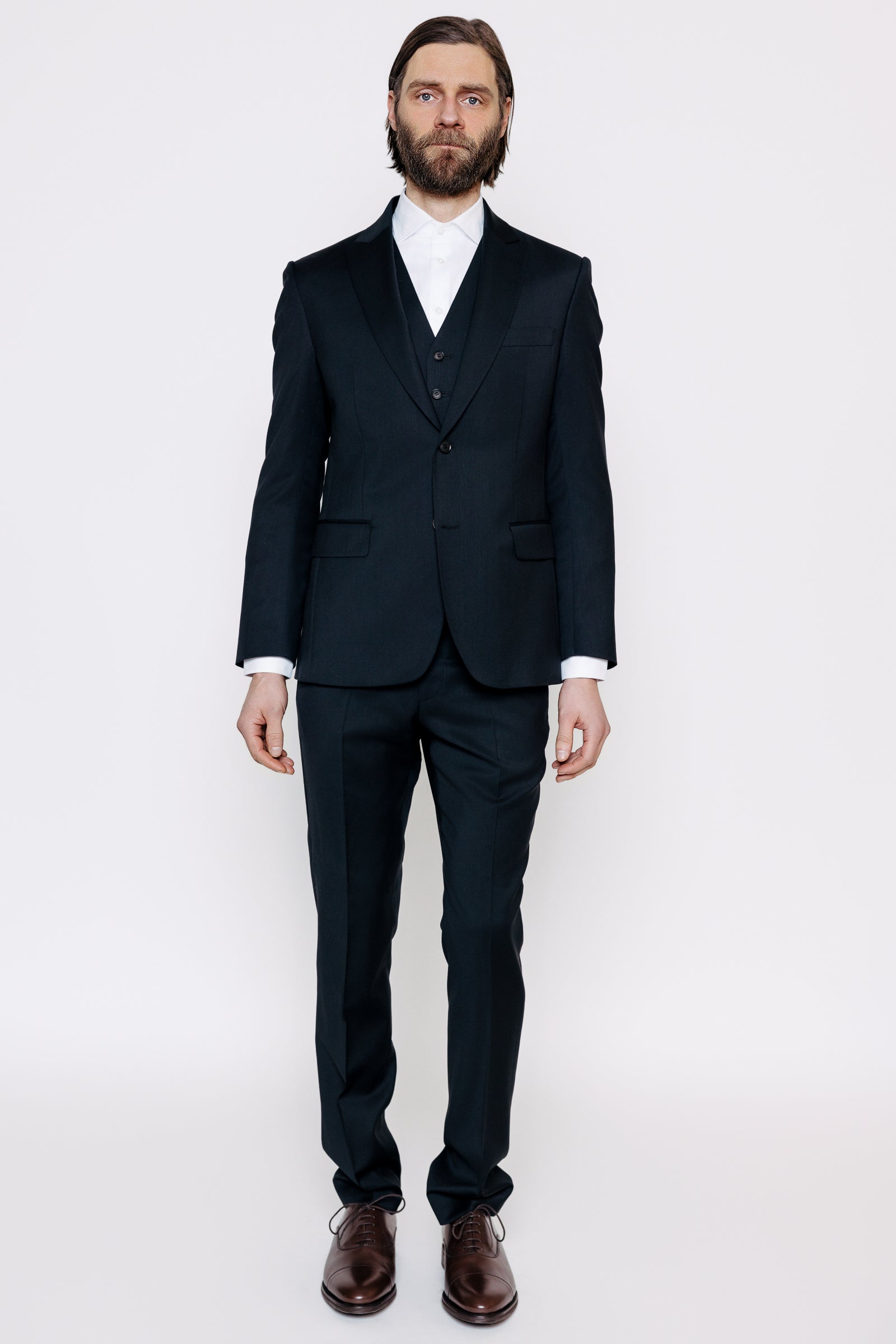 Módelmynd. Jakki - Grímur - Classic Black frá Thomsen Reykjavík. Jakkaföt