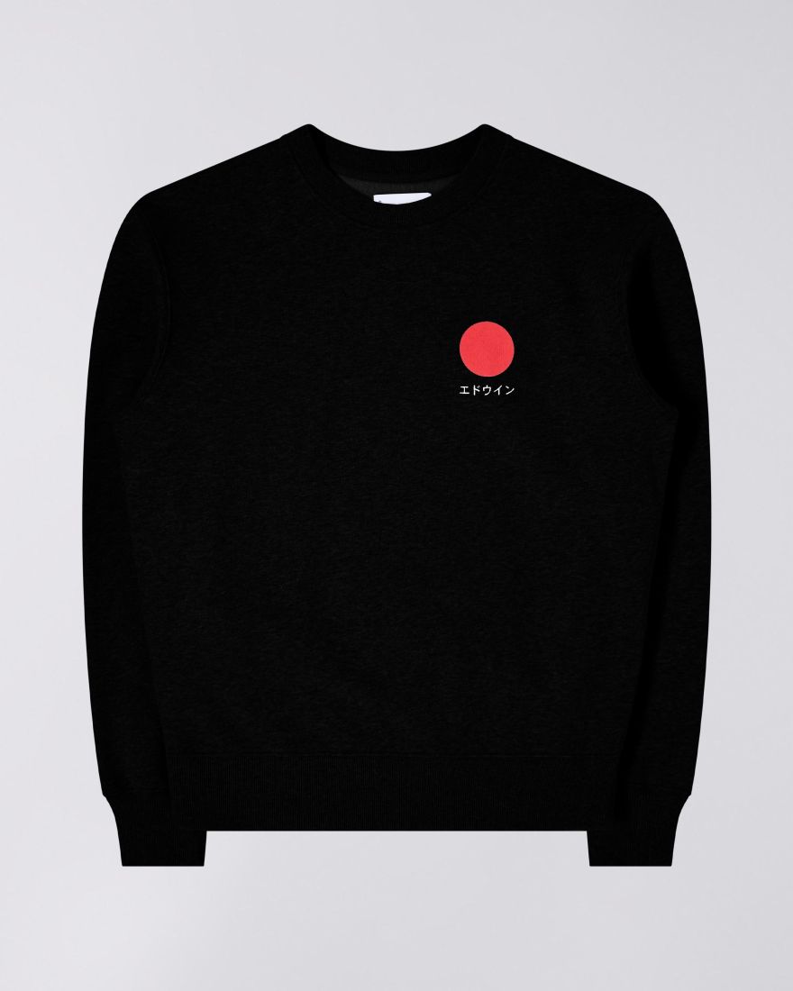 Peysa - Japanese Sun Sweat - Black frá Edwin