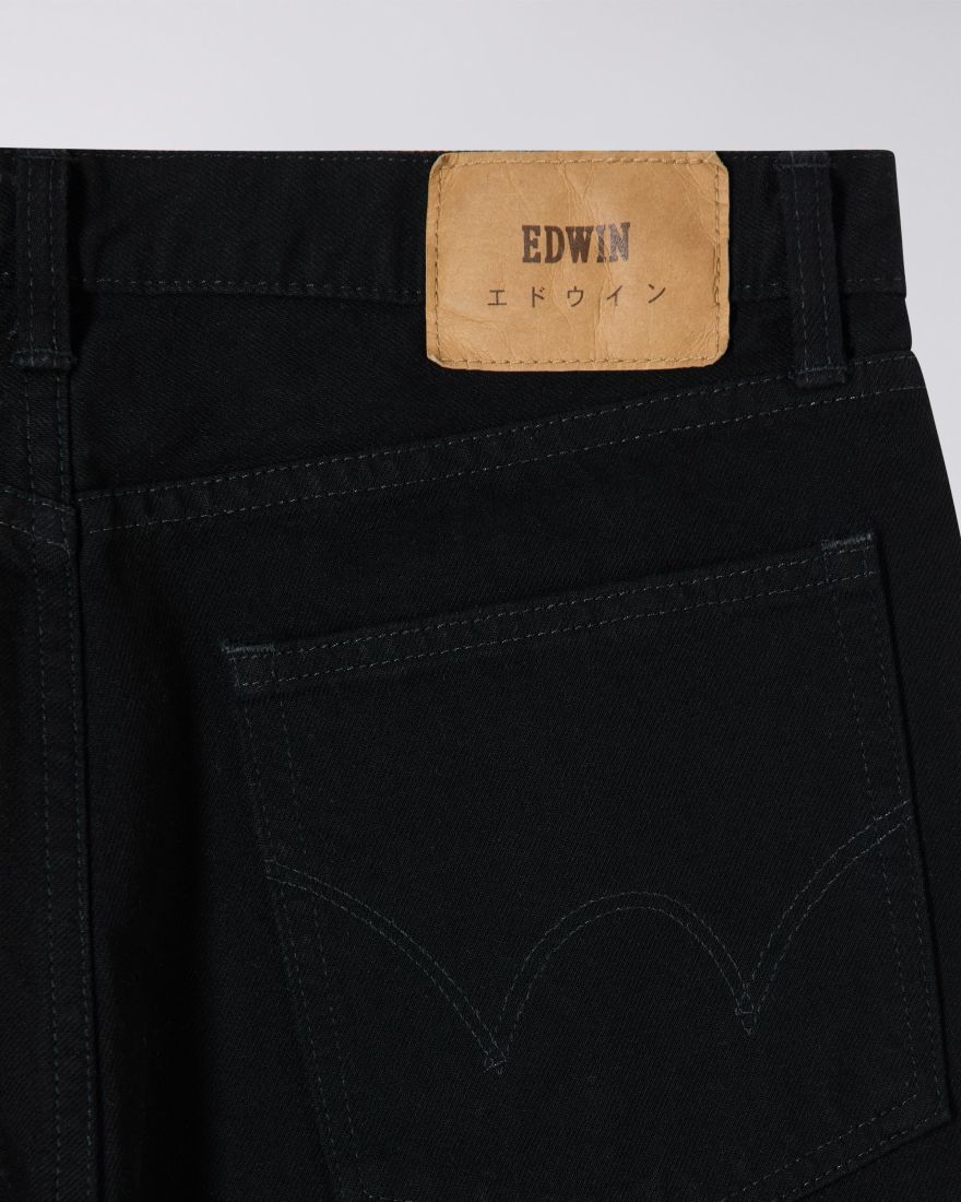Gallabuxur - Loose Jeans - Black - Unwashed frá Edwin