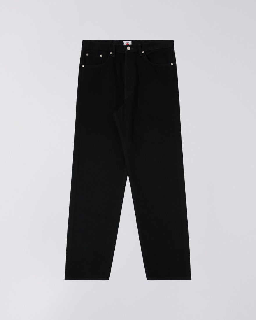 Gallabuxur - Loose Jeans - Black - Unwashed frá Edwin
