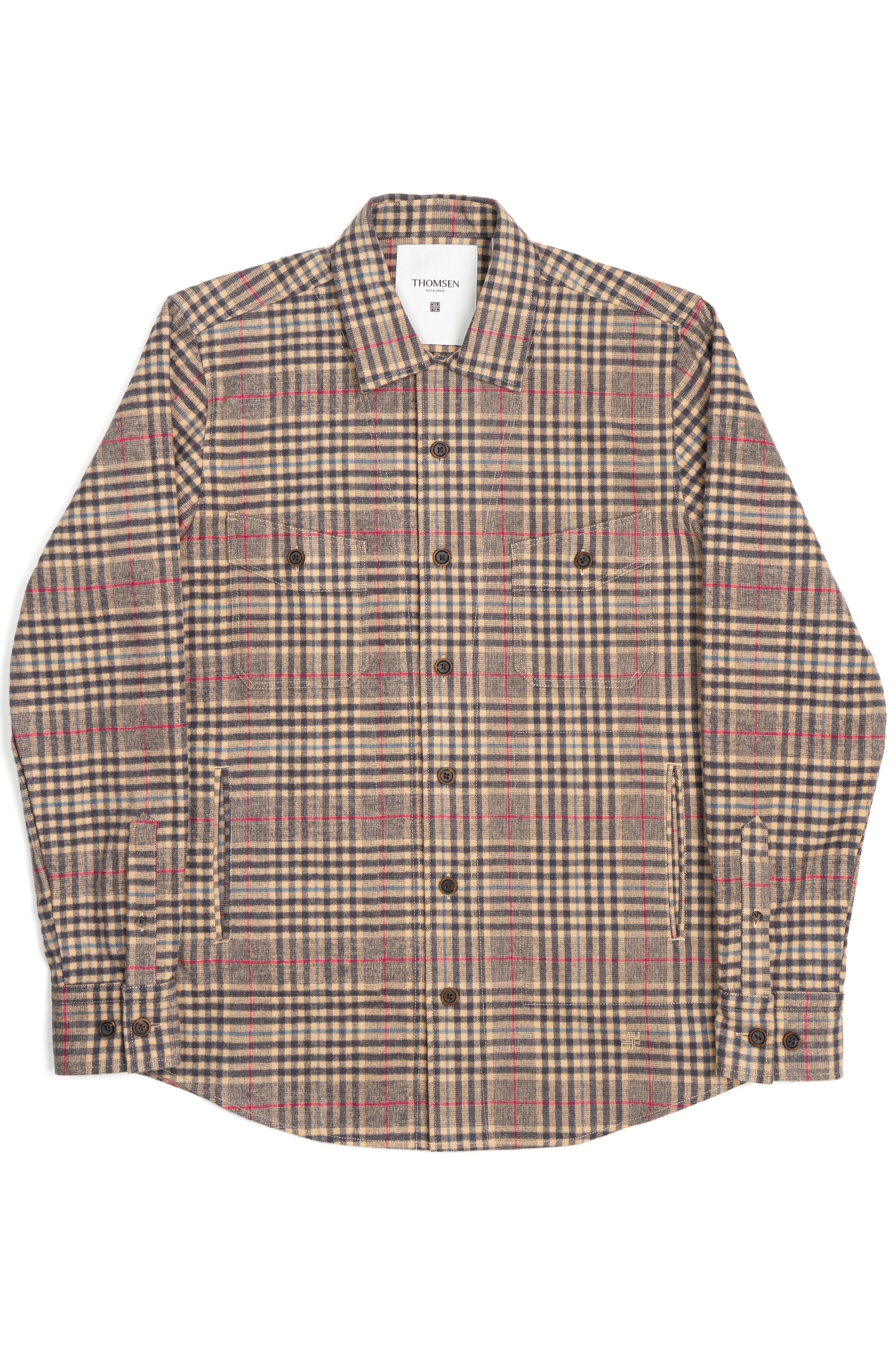 Yfirskyrta - Baldur - Navy Check frá Thomsen Reykjavík