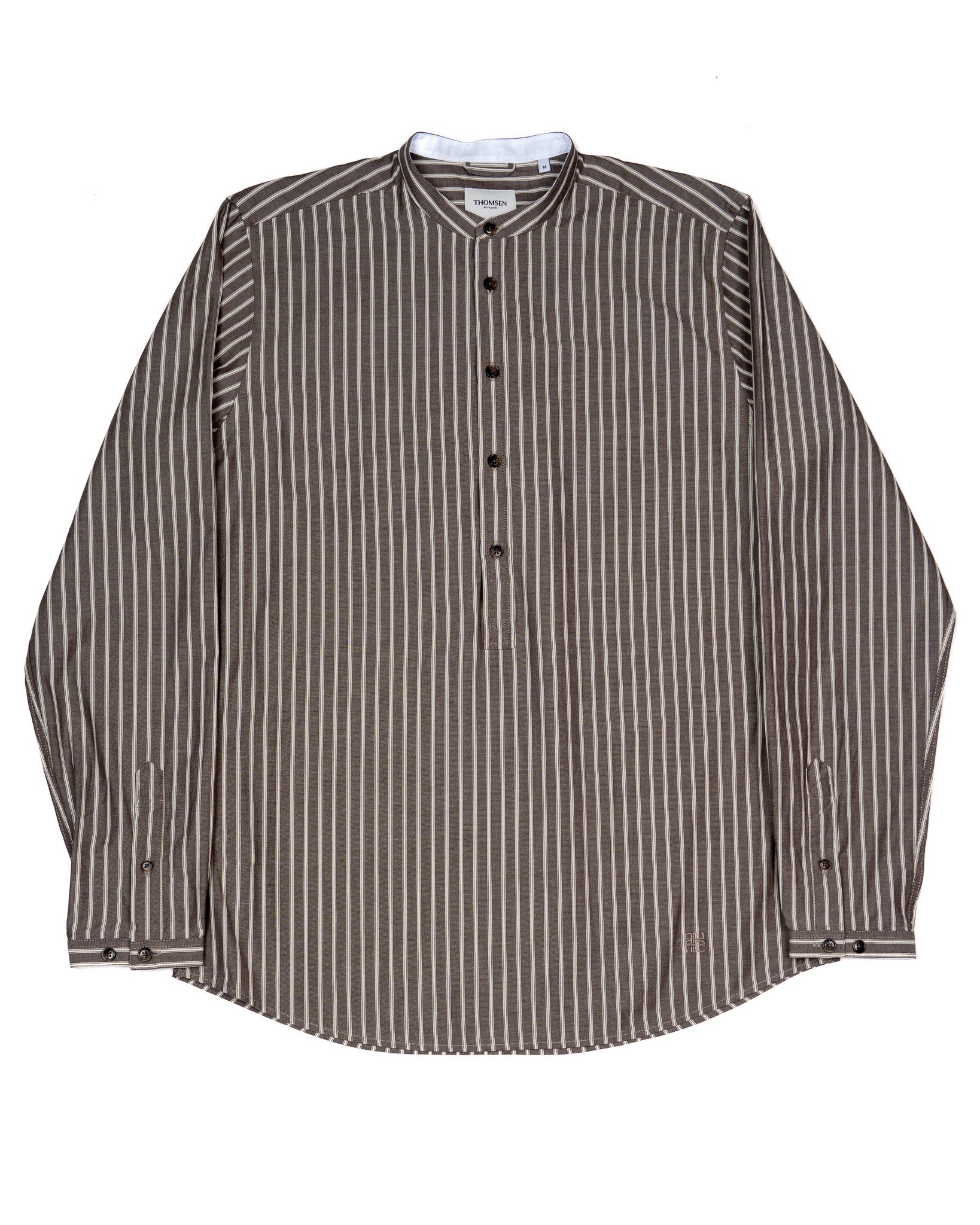 Thomsen Reykjavík - Skyrta - Aron - Brown Vintage Stripe