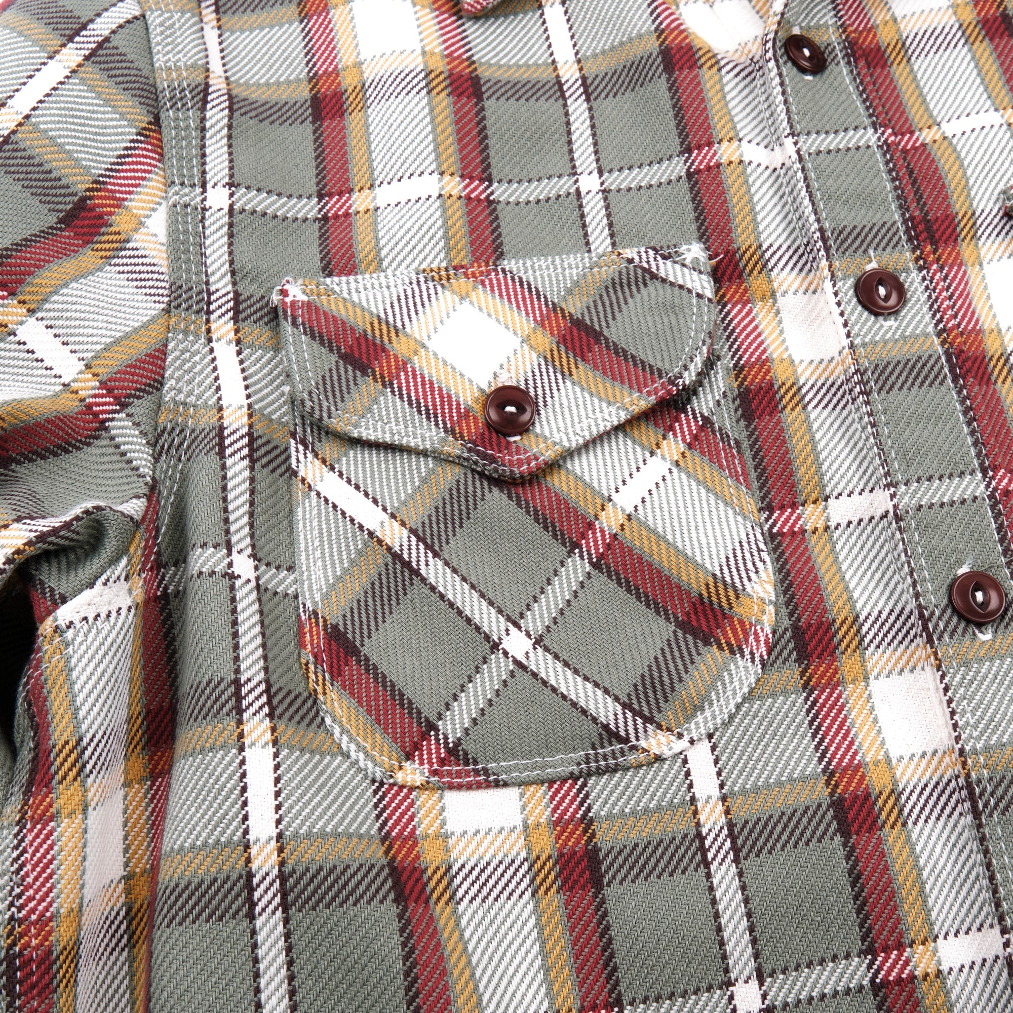 Skyrta - Wells - Aloe Green Plaid