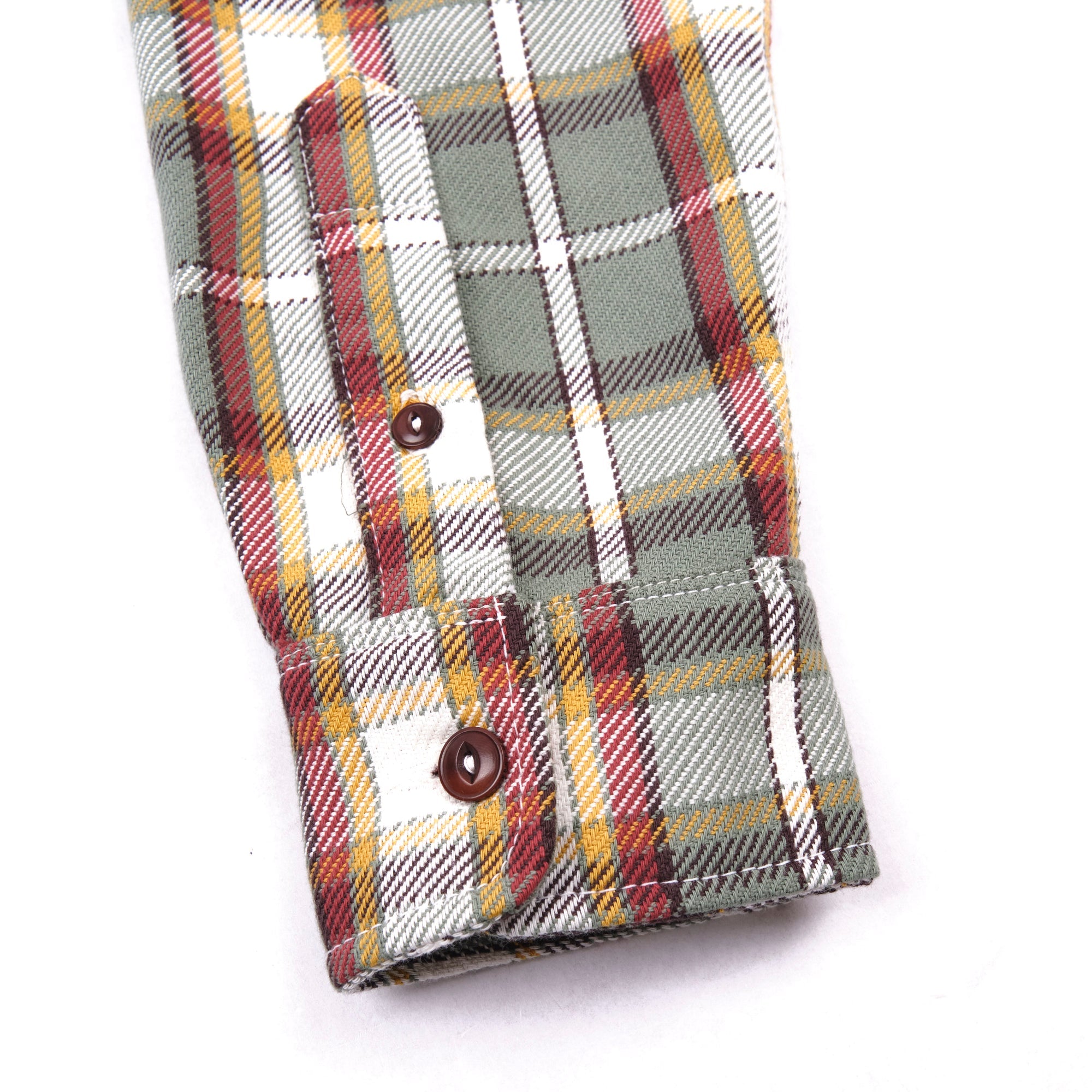 Skyrta - Wells - Aloe Green Plaid