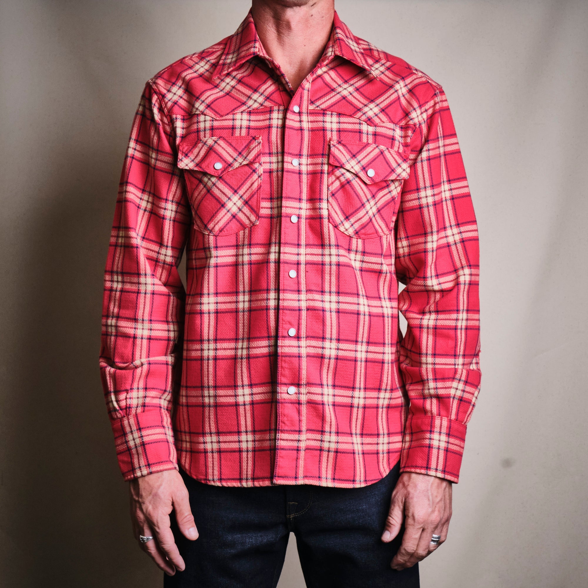 Skyrta - Western Scout - Red Plaid
