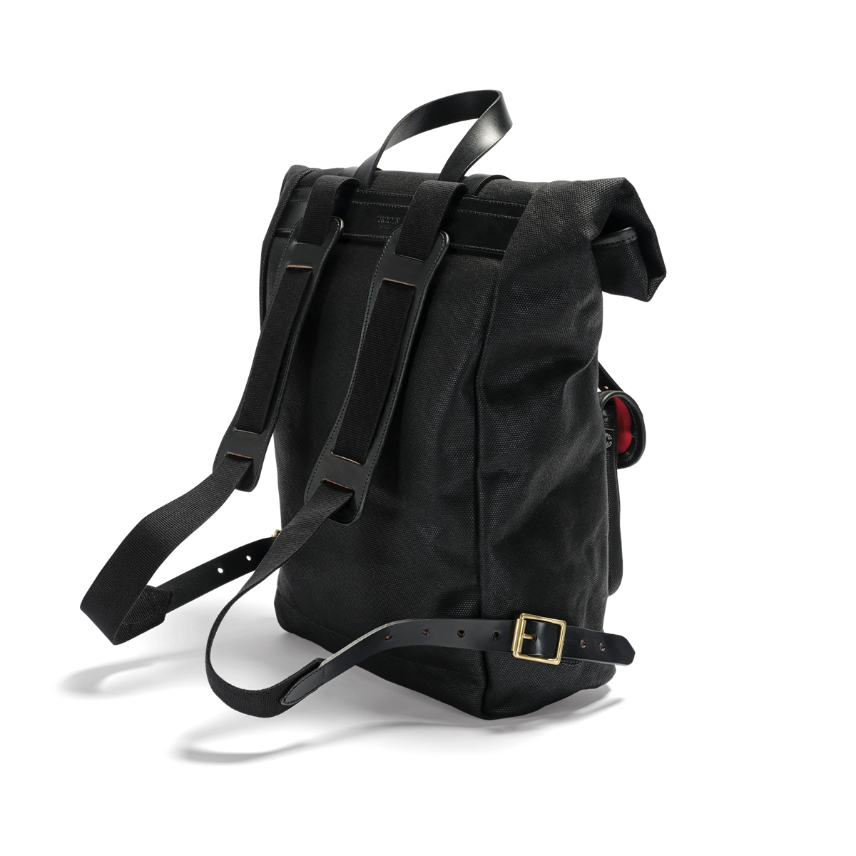 Roll Top Backpack - Bakpoki - Vintage Canvas Black